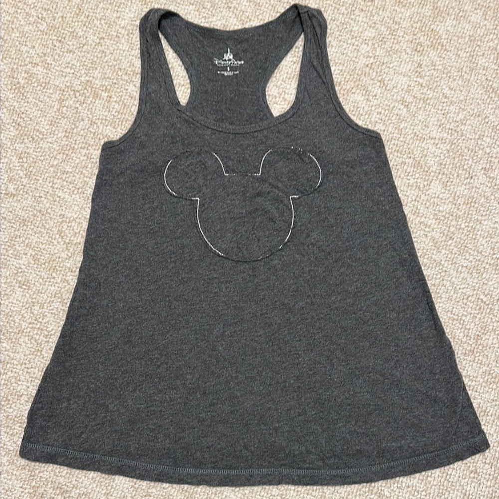 Disney Women's Gray Tank Top Size Small